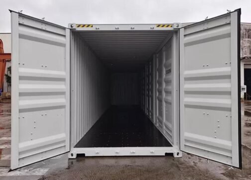 Contenedor de Acceso Lateral Completo 40 Pies de Altura Blanco - immagine 3