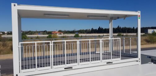 BATIMODULE 20′ terraza cubierta-BOX