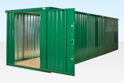 CONTENITORE PIATTO DA 6 M X 2,1 M CON COLLEGAMENTI TERMINALI (VERNICIATO A POLVERE) - immagine 3