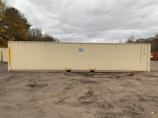 Nuevo contenedor de envío/almacenamiento de 40 pies Standar doble puerta - estanco al viento y al agua - BEIGE 40′ x 8′ x 8.5′ alto