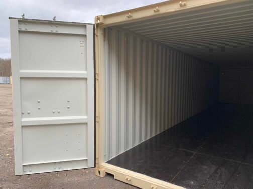 Nuevo contenedor de envío/almacenamiento de 40 pies Standar doble puerta - estanco al viento y al agua - BEIGE 40′ x 8′ x 8.5′ alto - immagine 20