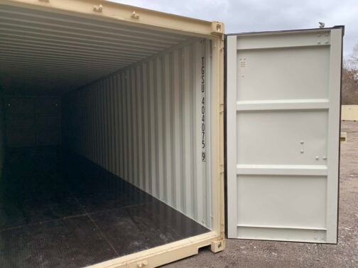 Nuevo contenedor de envío/almacenamiento de 40 pies Standar doble puerta - estanco al viento y al agua - BEIGE 40′ x 8′ x 8.5′ alto - immagine 19