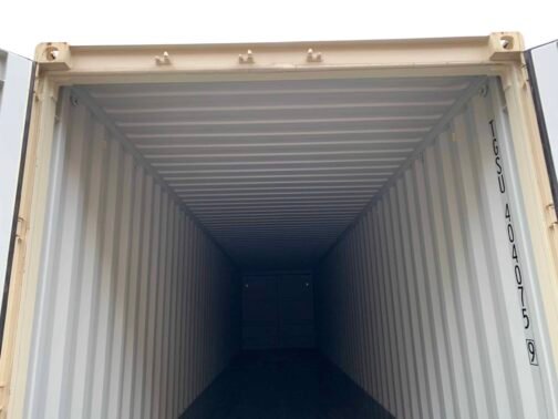 Nuevo contenedor de envío/almacenamiento de 40 pies Standar doble puerta - estanco al viento y al agua - BEIGE 40′ x 8′ x 8.5′ alto - immagine 18