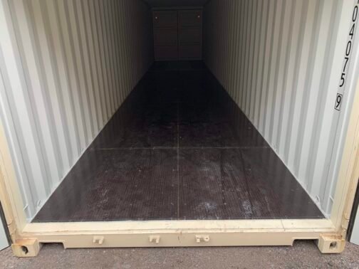 Nuevo contenedor de envío/almacenamiento de 40 pies Standar doble puerta - estanco al viento y al agua - BEIGE 40′ x 8′ x 8.5′ alto - immagine 17