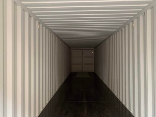 Nuevo contenedor de envío/almacenamiento de 40 pies Standar doble puerta - estanco al viento y al agua - BEIGE 40′ x 8′ x 8.5′ alto - immagine 16