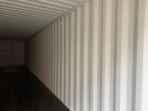 Nuevo contenedor de envío/almacenamiento de 40 pies Standar doble puerta - estanco al viento y al agua - BEIGE 40′ x 8′ x 8.5′ alto - immagine 14