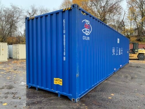 Nuevo contenedor de envío y almacenamiento estándar de 40′ - estanco al viento y al agua - AZUL 40′ x 8′ x 8,5′ de alto - - immagine 11