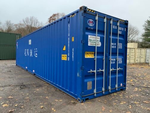 Nuevo contenedor de envío y almacenamiento estándar de 40′ - estanco al viento y al agua - AZUL 40′ x 8′ x 8,5′ de alto - - immagine 9