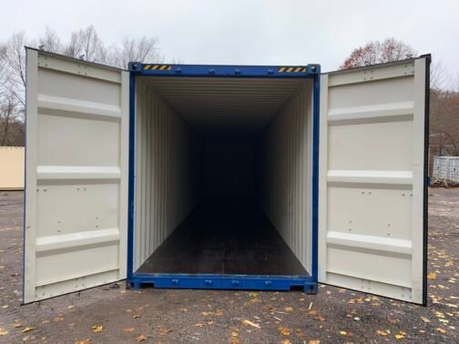 Nuevo contenedor de envío y almacenamiento estándar de 40′ - estanco al viento y al agua - AZUL 40′ x 8′ x 8,5′ de alto - - immagine 8