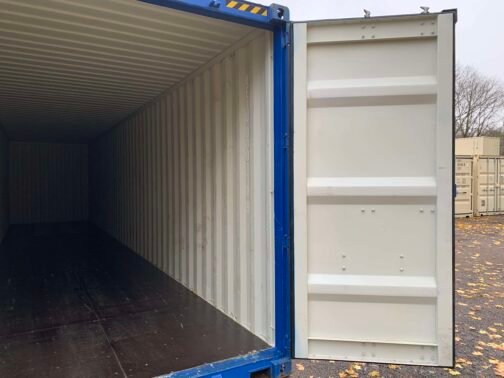Nuevo contenedor de envío y almacenamiento estándar de 40′ - estanco al viento y al agua - AZUL 40′ x 8′ x 8,5′ de alto - - immagine 16