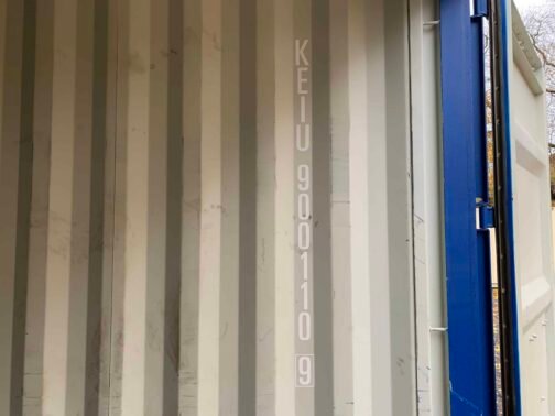Nuevo contenedor de envío y almacenamiento estándar de 40′ - estanco al viento y al agua - AZUL 40′ x 8′ x 8,5′ de alto - - immagine 21