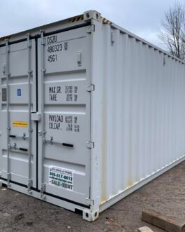 Nuevo contenedor estándar de transporte y almacenamiento de 40 pies - estanco al viento y al agua - 40′ gris