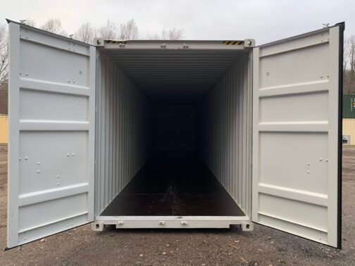Nuevo contenedor de envío/almacenamiento de 40 pies Standar doble puerta - estanco al viento y al agua - GRIS 40′ x 8′ x 8,5′ de altura - immagine 21