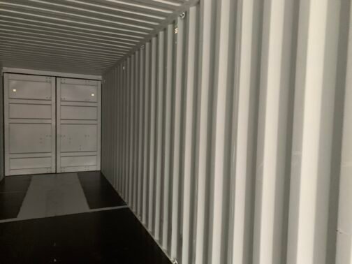 Nuevo contenedor de envío/almacenamiento de 40 pies Standar doble puerta - estanco al viento y al agua - GRIS 40′ x 8′ x 8,5′ de altura - immagine 8