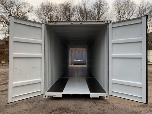 Nuevo contenedor de envío/almacenamiento de 40 pies Standar doble puerta - estanco al viento y al agua - GRIS 40′ x 8′ x 8,5′ de altura - immagine 36