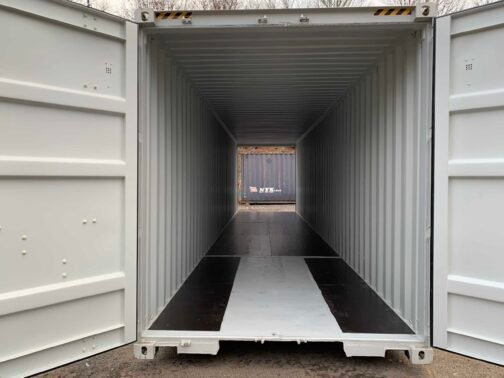 Nuevo contenedor de envío/almacenamiento de 40 pies Standar doble puerta - estanco al viento y al agua - GRIS 40′ x 8′ x 8,5′ de altura - immagine 5