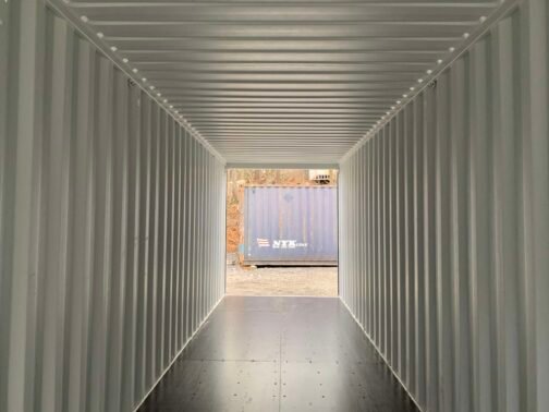 Nuevo contenedor de envío/almacenamiento de 40 pies Standar doble puerta - estanco al viento y al agua - GRIS 40′ x 8′ x 8,5′ de altura - immagine 3