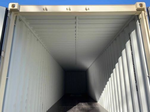 Nuevo contenedor de envío y almacenamiento estándar de 40′ - estanco al viento y al agua - BEIGE 40′ x 8′ x 8,5′ alto - - immagine 15