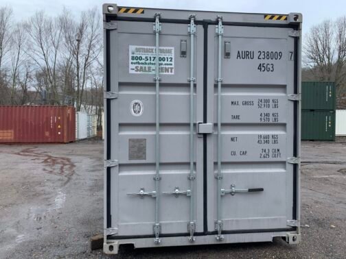 Nuovo container standard da 40 piedi per la spedizione e lo stoccaggio  - grigio - immagine 36