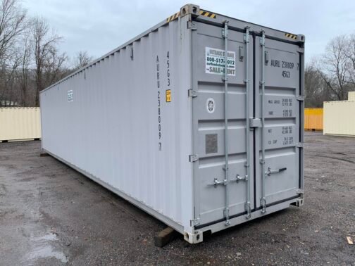 Nuovo container standard da 40 piedi per la spedizione e lo stoccaggio  - grigio - immagine 25