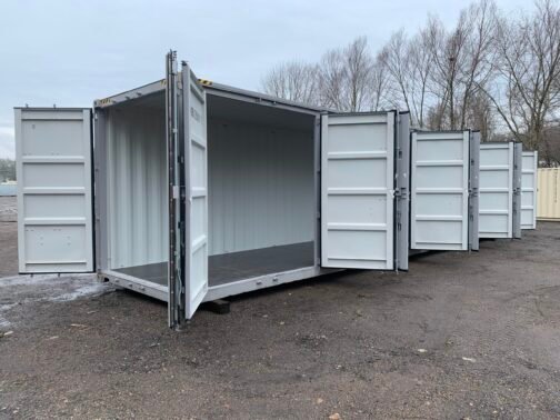 Nuovo container standard da 40 piedi per la spedizione e lo stoccaggio  - grigio - immagine 7