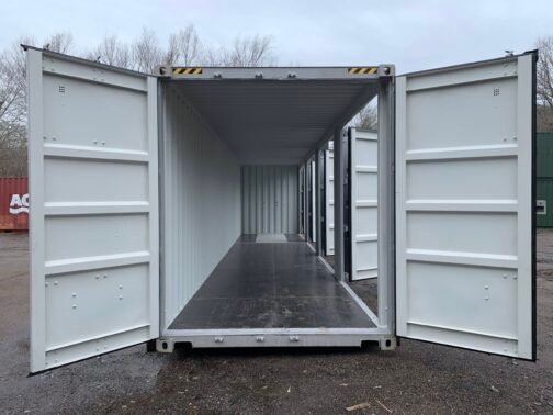 Nuovo container standard da 40 piedi per la spedizione e lo stoccaggio  - grigio - immagine 6