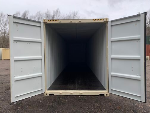 Nuovo *Cubo alto ** Contenitore per spedizione/stoccaggio - a tenuta d'acqua e di vento-BEIGE 40 piedi x 8′ x 9.5′ Alto - - immagine 19