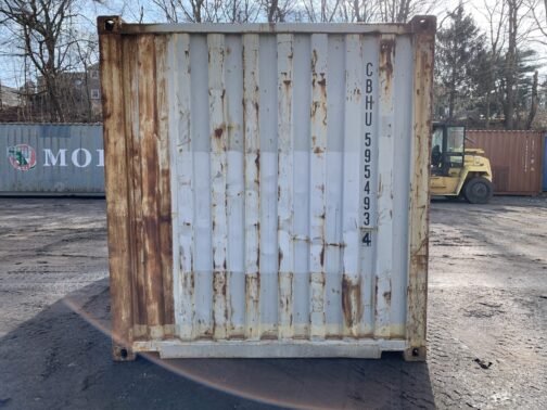 Contenedor marítimo 20 pies / almacenamiento usado x 8′ x 8,5′ de altura - Los sellos de la puerta muestran la luz ** - GRIS - immagine 18