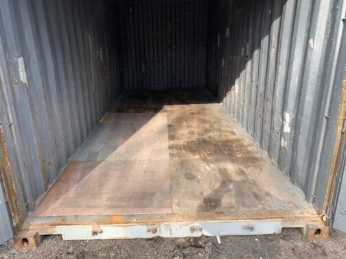 Contenedor marítimo 20 pies / almacenamiento usado x 8′ x 8,5′ de altura - Los sellos de la puerta muestran la luz ** - GRIS - immagine 9