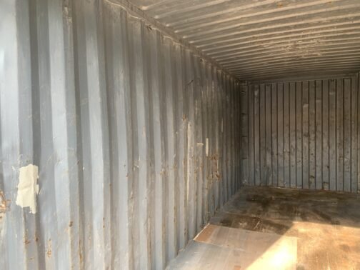 Contenedor marítimo 20 pies / almacenamiento usado x 8′ x 8,5′ de altura - Los sellos de la puerta muestran la luz ** - GRIS - immagine 7