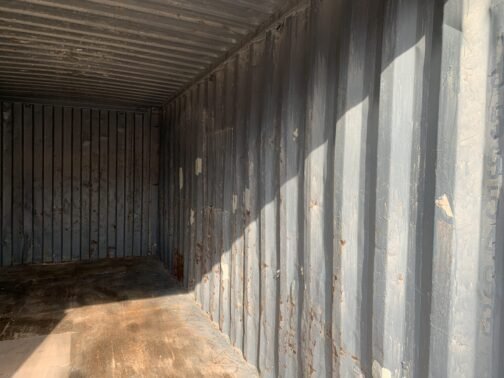 Contenedor marítimo 20 pies / almacenamiento usado x 8′ x 8,5′ de altura - Los sellos de la puerta muestran la luz ** - GRIS - immagine 6