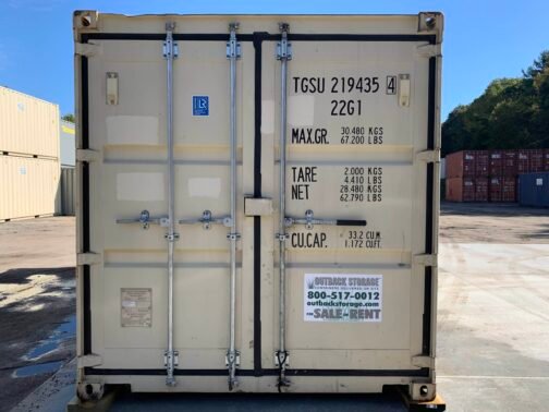 Contenedor de envío/almacenamiento de 20 pies x 8′ x 8,5′ de alto - Hermético al viento y al agua -BEIGE - immagine 22