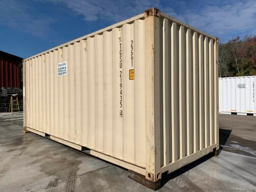 Contenedor de envío/almacenamiento de 20 pies x 8′ x 8,5′ de alto - Hermético al viento y al agua -BEIGE - immagine 14
