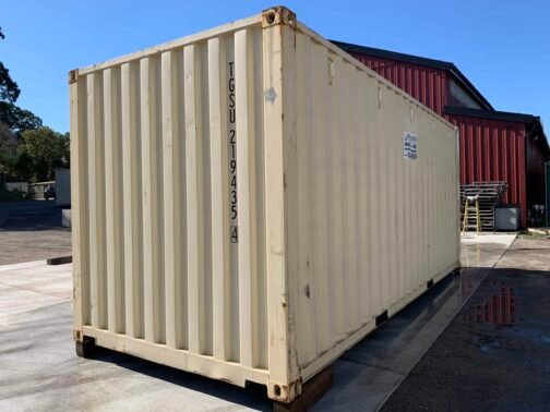 Contenedor de envío/almacenamiento de 20 pies x 8′ x 8,5′ de alto - Hermético al viento y al agua -BEIGE - immagine 12
