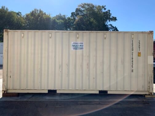 Contenedor de envío/almacenamiento de 20 pies x 8′ x 8,5′ de alto - Hermético al viento y al agua -BEIGE - immagine 24