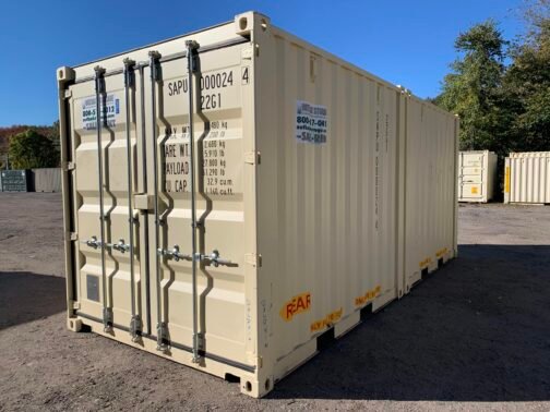 Nuevo CONTENEDOR DUO-CON ** DOBLE PUERTA o 2-10 pies C/LABOR ** Contenedor de envío/almacenamiento - estanco al viento y al agua-BEIGE - immagine 27