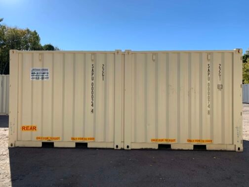 Nuevo CONTENEDOR DUO-CON ** DOBLE PUERTA o 2-10 pies C/LABOR ** Contenedor de envío/almacenamiento - estanco al viento y al agua-BEIGE - immagine 26
