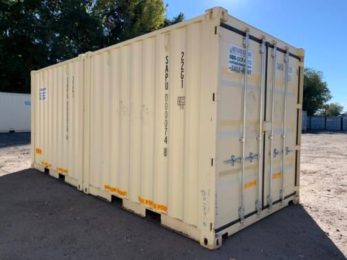 Nuevo CONTENEDOR DUO-CON ** DOBLE PUERTA o 2-10 pies C/LABOR ** Contenedor de envío/almacenamiento - estanco al viento y al agua-BEIGE - immagine 25