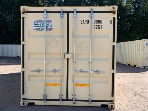 Nuevo CONTENEDOR DUO-CON ** DOBLE PUERTA o 2-10 pies C/LABOR ** Contenedor de envío/almacenamiento - estanco al viento y al agua-BEIGE - immagine 24