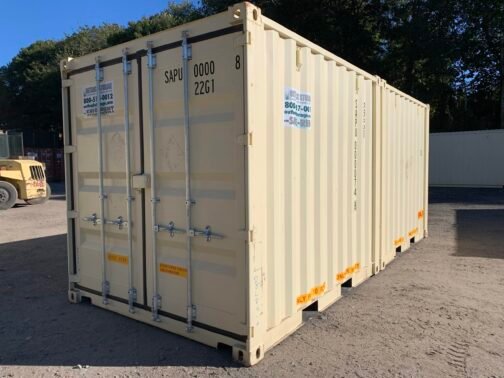 Nuevo CONTENEDOR DUO-CON ** DOBLE PUERTA o 2-10 pies C/LABOR ** Contenedor de envío/almacenamiento - estanco al viento y al agua-BEIGE - immagine 23