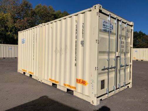 Nuevo CONTENEDOR DUO-CON ** DOBLE PUERTA o 2-10 pies C/LABOR ** Contenedor de envío/almacenamiento - estanco al viento y al agua-BEIGE - immagine 22