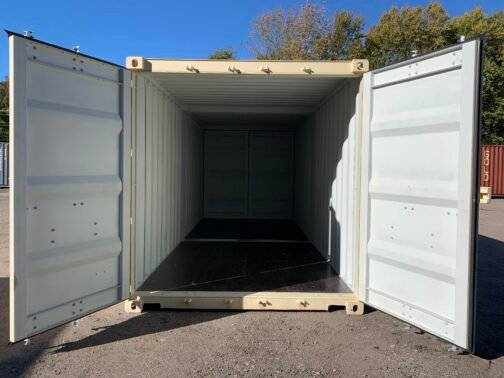 Nuevo CONTENEDOR DUO-CON ** DOBLE PUERTA o 2-10 pies C/LABOR ** Contenedor de envío/almacenamiento - estanco al viento y al agua-BEIGE - immagine 21