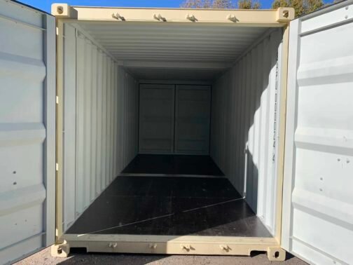 Nuevo CONTENEDOR DUO-CON ** DOBLE PUERTA o 2-10 pies C/LABOR ** Contenedor de envío/almacenamiento - estanco al viento y al agua-BEIGE - immagine 20