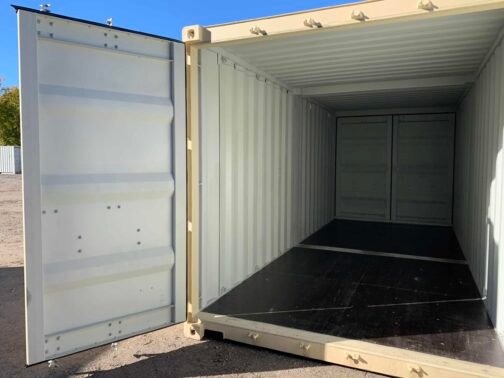 Nuevo CONTENEDOR DUO-CON ** DOBLE PUERTA o 2-10 pies C/LABOR ** Contenedor de envío/almacenamiento - estanco al viento y al agua-BEIGE - immagine 18