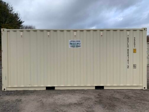 Contenedor de envío/almacén BEIGE de 20' x 8' x 8,5' de altura - 20 piedi.