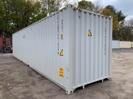 Nuevo contenedor de transporte y almacenamiento estándar de 40' - estanco al viento y al agua - gris 40′ x 8′ x 8,5′ de altura - - immagine 23