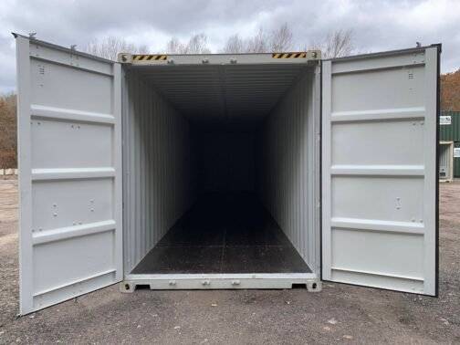 Nuevo contenedor de transporte y almacenamiento estándar de 40' - estanco al viento y al agua - gris 40′ x 8′ x 8,5′ de altura - - immagine 19