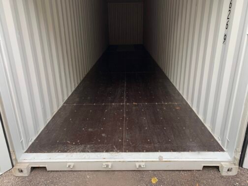 Nuevo contenedor de transporte y almacenamiento estándar de 40' - estanco al viento y al agua - gris 40′ x 8′ x 8,5′ de altura - - immagine 14