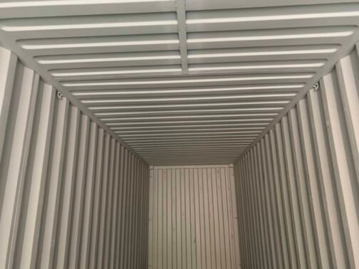 Nuevo contenedor de transporte y almacenamiento estándar de 40' - estanco al viento y al agua - gris 40′ x 8′ x 8,5′ de altura - - immagine 5