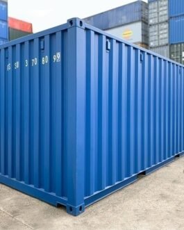Contenedor marítimo estanco de 20 pies – Azul
